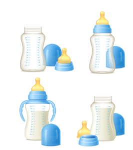 image of baby milk bottles